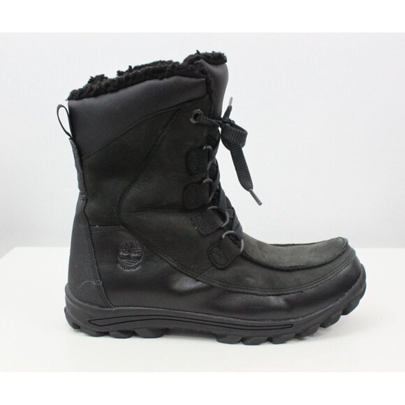 Timberland Youth Boots Chillberg 200g PrimaLoft Waterproof Leather Black Size 6 - Picture 10 of 15